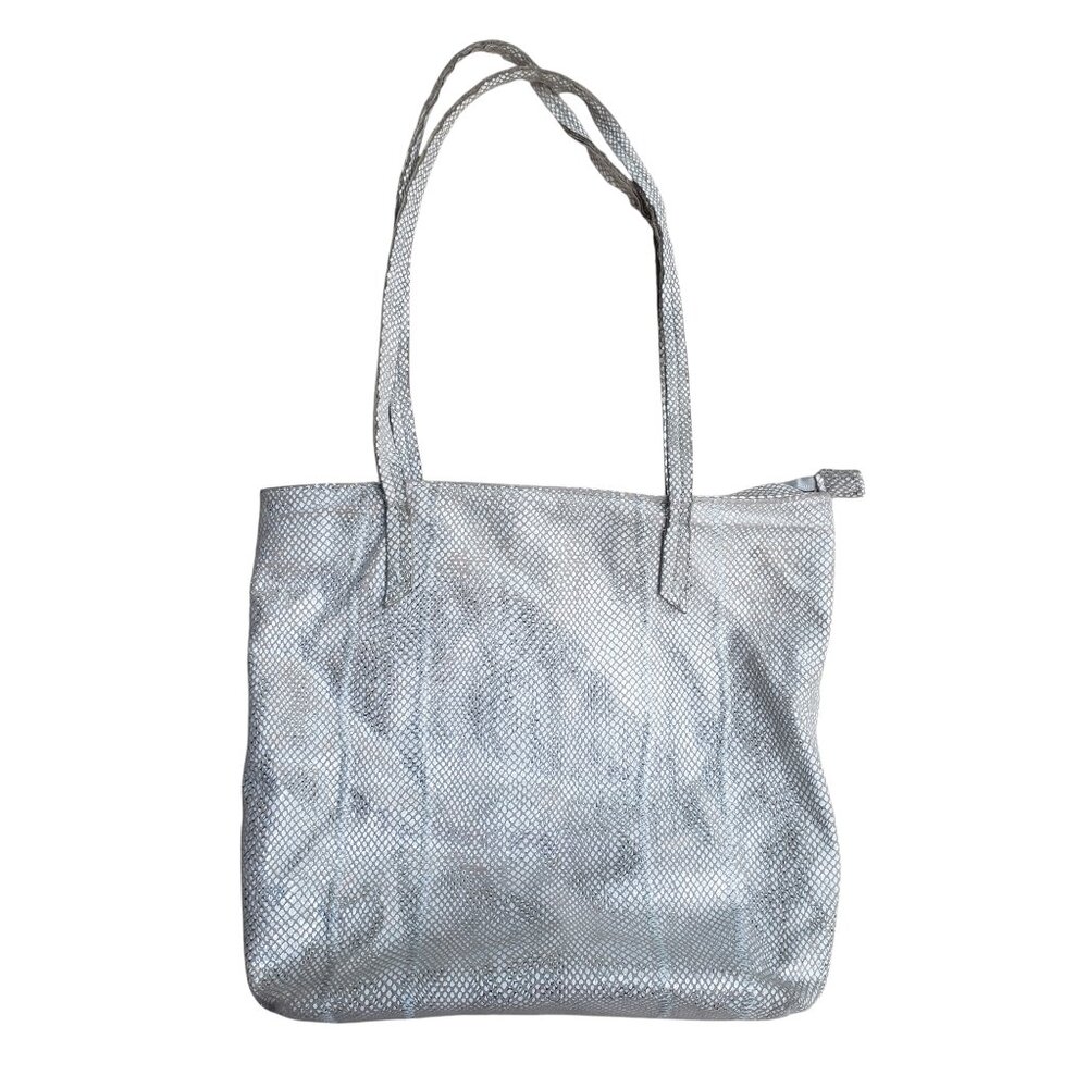 Sondra Roberts Squared silver shoulder bag